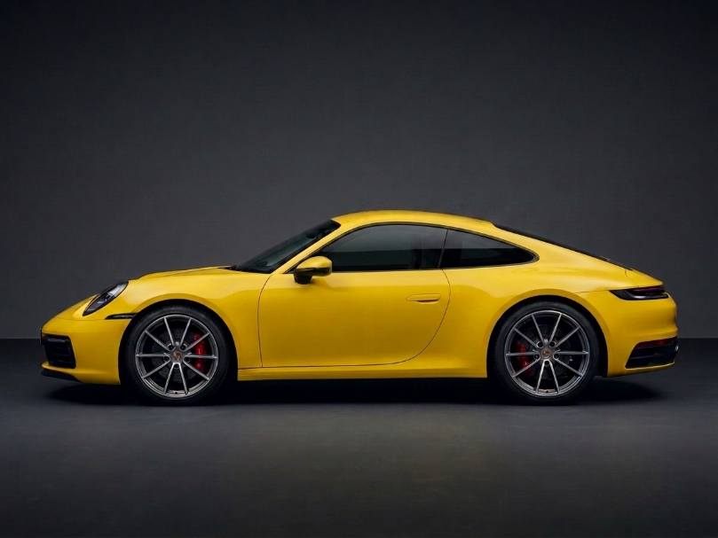 Porsche 911 side profile — tint shade preview