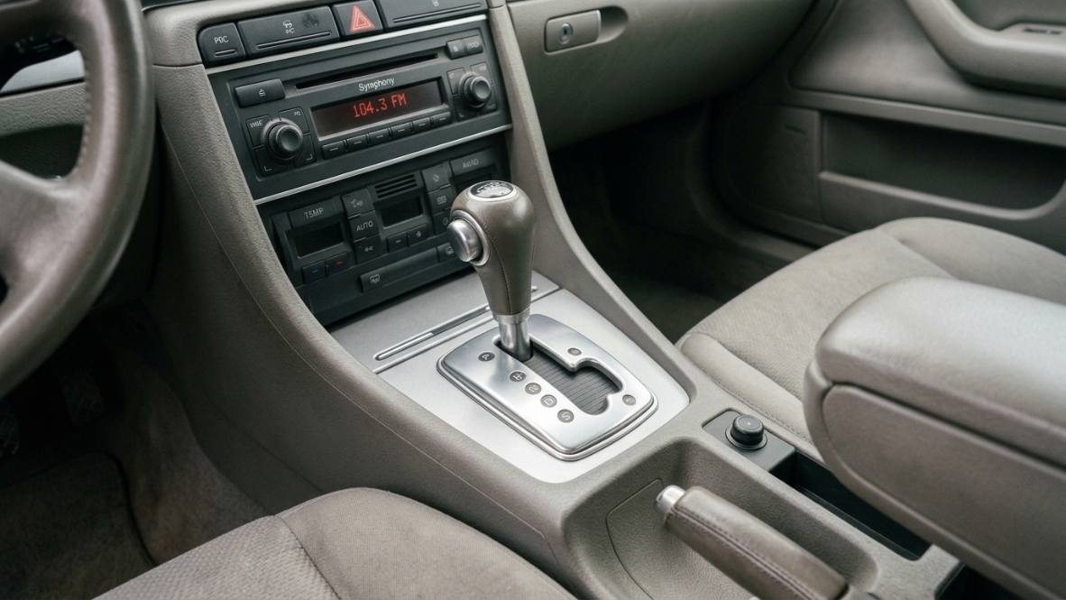 Interior console after Evergreen detail — spotless