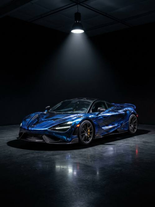 McLaren 720S under studio light