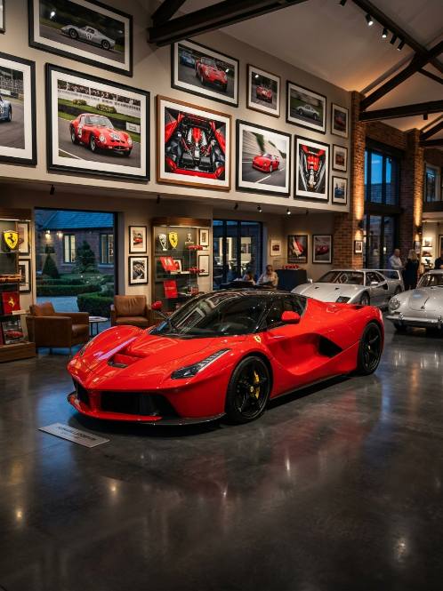 LaFerrari in a collector's private gallery
