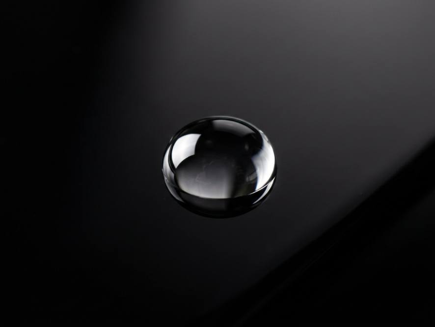 Ceramic coating beading on black paint